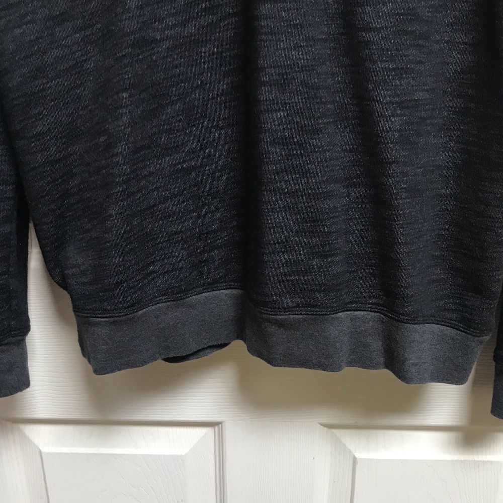 Marc Anthony Black Button Pullover Sweatshirt - image 2